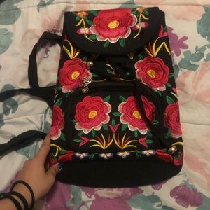 Floral backpack